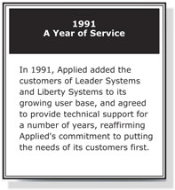 1991 a year of service